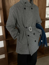 ASCLO Belted Wool P Coat (2color)