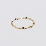 14K gold beve chain ring (6679692968054)