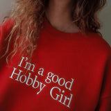 GOODHOBBYGIRL SWEAT SHIRT_RED