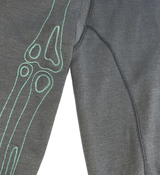 THE FOUNDATION zip-up hoodie(Khaki grey) (6636898091126)