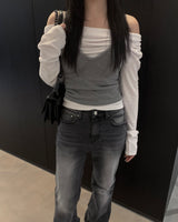 Sand boots cut pants (2colors)