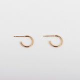 シルバーオープンリングピアス/silver open ring earring (925 silver+18k gold plating)