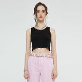 クロップスリーブレス / CROP SLEEVELESS (BLACK)