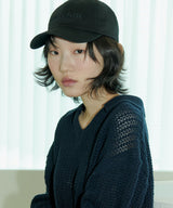 SALON DE SEOUL LOGO EMBROIDERY CAP W - BLACK (6689403240566)