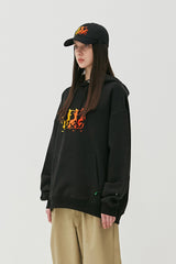 Flame Bear Ball Cap_Black (6684797960310)