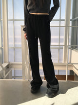 [Mink lining] ファインラインブーツカットトレーニングパンツ