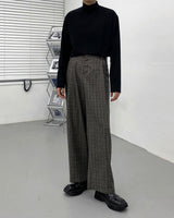 ミダスチェックワイドスラックス / Midas Check Wide Slacks (2 colors)