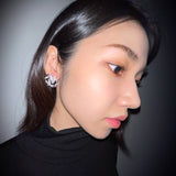 Authentique Earrings Silver (Plated White gold)