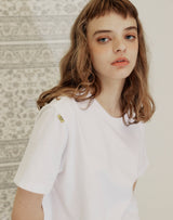 YELLOW TAP REGULAR FIT T-SHIRT WHITE (6691420078198)