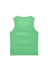 ロゴノースリーブトップ / LOGO SLEEVELESS TOP (GREEN)