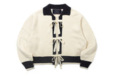 リボンカーディガン/RIBBON CARDIGAN_OATMEAL