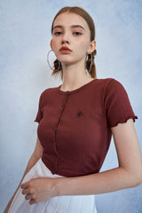 HIDE Tube Top Cardigan (Wine) (6570970349686)