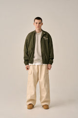 VINTAGE WASHED RIDER JACKT-KHAKI
