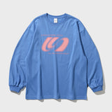 Halftone Logo Long Sleeve (Light Blue)