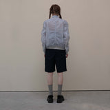 Blue Nylon Shrring Jacket