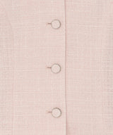 carolyn puff tweed jacket (pastel pink)