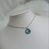 ソーラーシステムプラネットシリーズ - ジアースセミチョーカーネックレス / Solar System Planets Series - The Earth Semi Choker Necklace