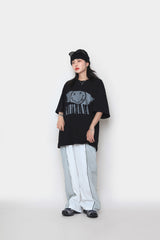 ツートーンカラードストリングパンツ / two-tone colored string pants