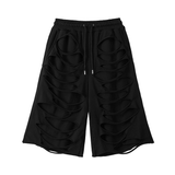 [Runway] Double Layer Cut-out Shorts_Black