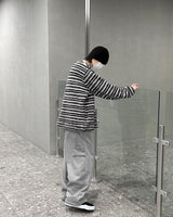 ストライプアンゴラニット / Striped Angora Knit