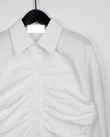 リンクルシアリングシャツ/Wrinkle Shirring Shirt (2color)