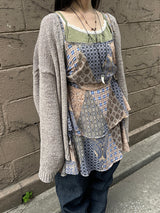レイヤードリネンキャミソール / Layered linen sleeveless
