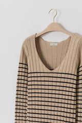 ストライプアウトニットドレス / Stripe Out Knit Dress