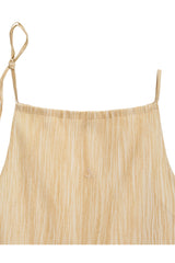 アンバランスホルターノースリーブ / UNBALANCED HALTER SLEEVELESS (BEIGE)