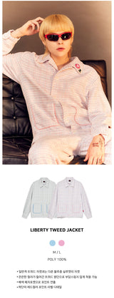 リバティーツイードジャケット/LIBERTY TWEED JACKET [PINK]