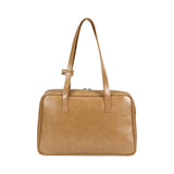 シスタートラペゾイドショルダーバッグ /  Trapezoid Shoulder Bag (camel)