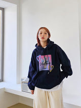 VENTIQUE Flying Cat Hoodie 3color