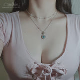  Rainbow Heart Princess Necklace (Jung Wooyeon, Rocket Punch Sohee Necklace)