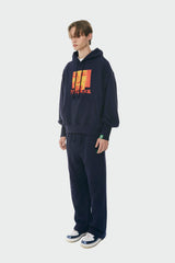パッチスウェットパンツ/Patch sweatpants(navy)