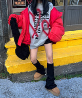 [UNISEX] Hooded oversized fit wellon padded coat