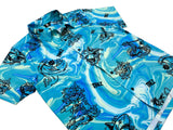 TZ SUMMER BEACH SHORT SLEEVE SHIRT - BLUE (6635120197750)