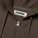 チェリーケーキ柄ジップアップフーディー／CHERRY CAKE PATTERN ZIP UP HOODIE [BROWN]