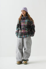 ロゴコットンスーパーワイドパンツ / BSR2223FWPT004 LOGO COTTON SUPER WIDE PANTS CEMENT GRAY