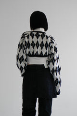 アーガイルニットボレロ / Argyle Knit Bolero (3color)