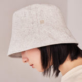 VA Square Drop Overfit Bucket Hat / Ivory