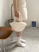 バスケットバッグ/basket bag (white)