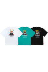 サングラスキャット半袖Tシャツ / VENTIQUE Sunglasses cat T-shirt 3color