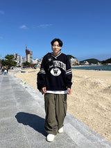 ウォッシングトーンVネックニットウェア/Washington V-neck Knitwear