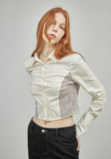 ウェーブクロップシャツ/WAVY CROPPED SHIRT