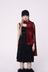 Ribbon Muffler_Wine Red