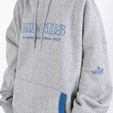 21 BASIC LOGO HOODIE [Gray] (6550289088630)