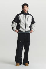 HOOD ZIP UP JACKET (charcoal mix)