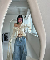 Strap Cargo Wide Jeans