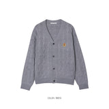 LMN Prep Cable Embroidery Cardigan (10 colors)