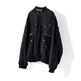 マルチファンショナルジッププルオーバージャケット / MULTI FUNTIONAL  ZIP PULLOVER JACKET_BK