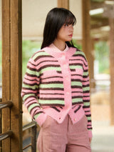 Stripe Mohiar Cardigan
